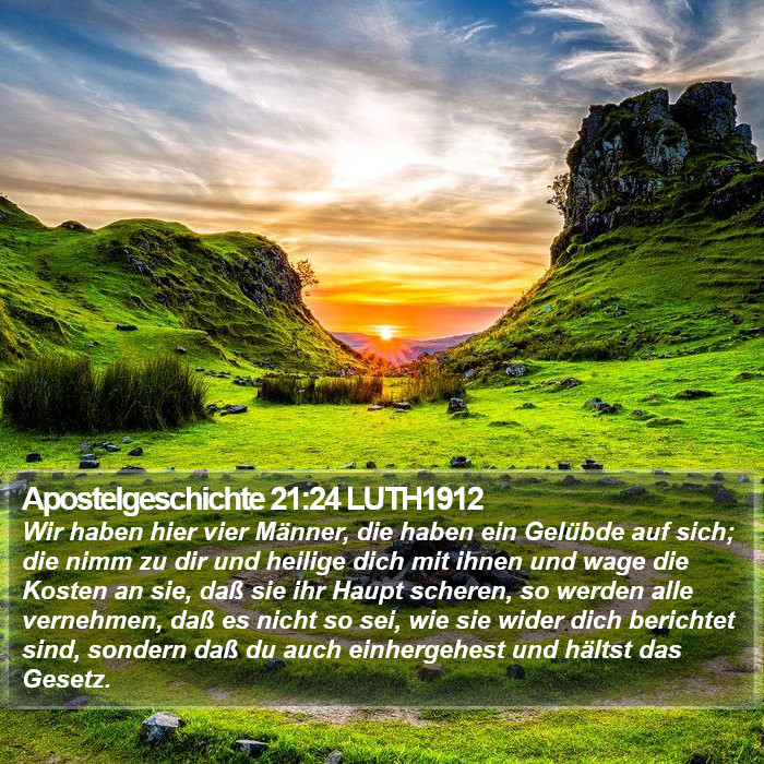 Apostelgeschichte 21:24 LUTH1912 Bible Study