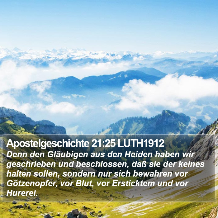 Apostelgeschichte 21:25 LUTH1912 Bible Study