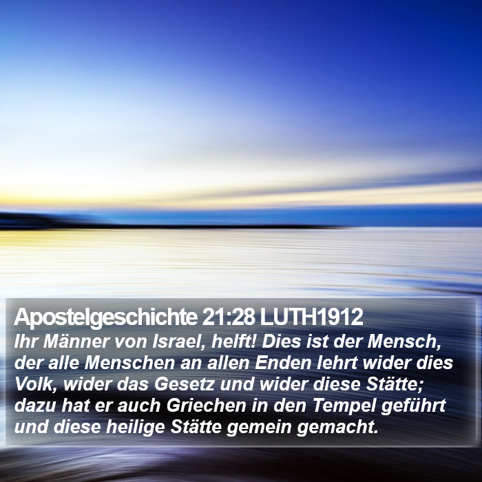 Apostelgeschichte 21:28 LUTH1912 Bible Study