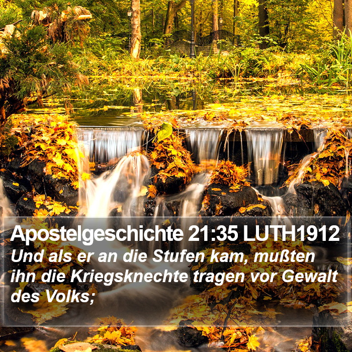 Apostelgeschichte 21:35 LUTH1912 Bible Study