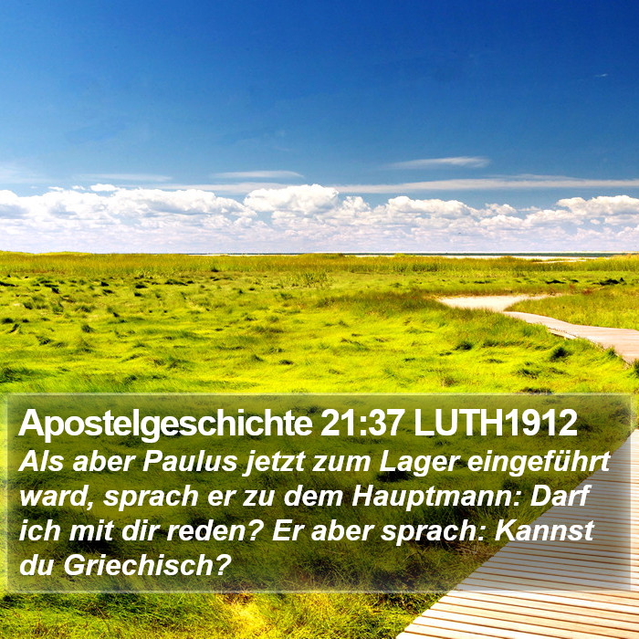 Apostelgeschichte 21:37 LUTH1912 Bible Study