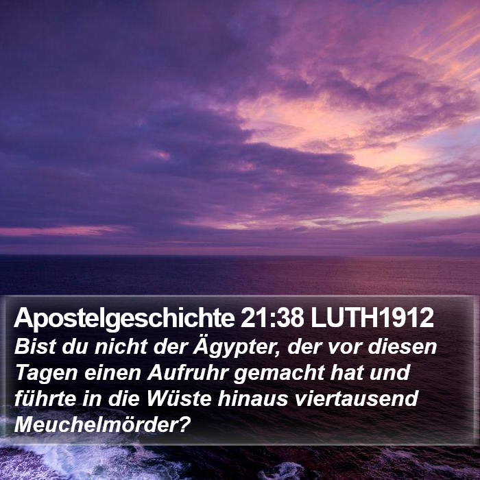 Apostelgeschichte 21:38 LUTH1912 Bible Study