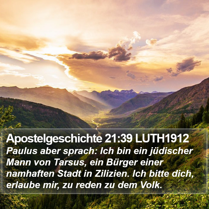 Apostelgeschichte 21:39 LUTH1912 Bible Study