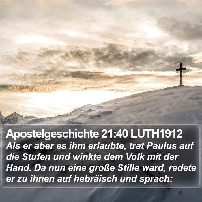 Apostelgeschichte 21:40 LUTH1912 Bible Study