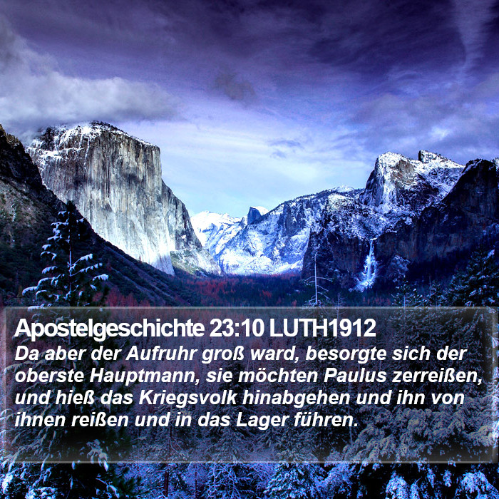 Apostelgeschichte 23:10 LUTH1912 Bible Study