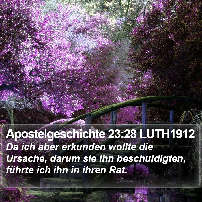 Apostelgeschichte 23:28 LUTH1912 Bible Study