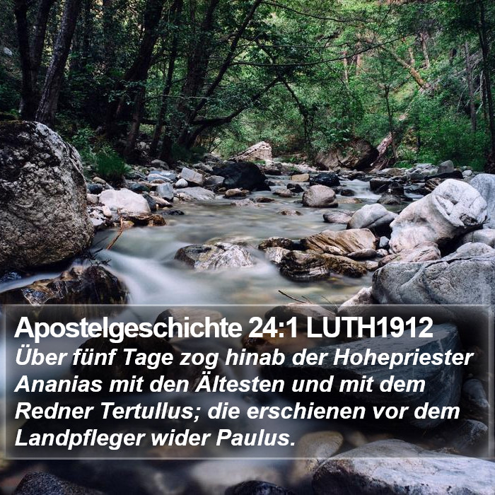 Apostelgeschichte 24:1 LUTH1912 Bible Study