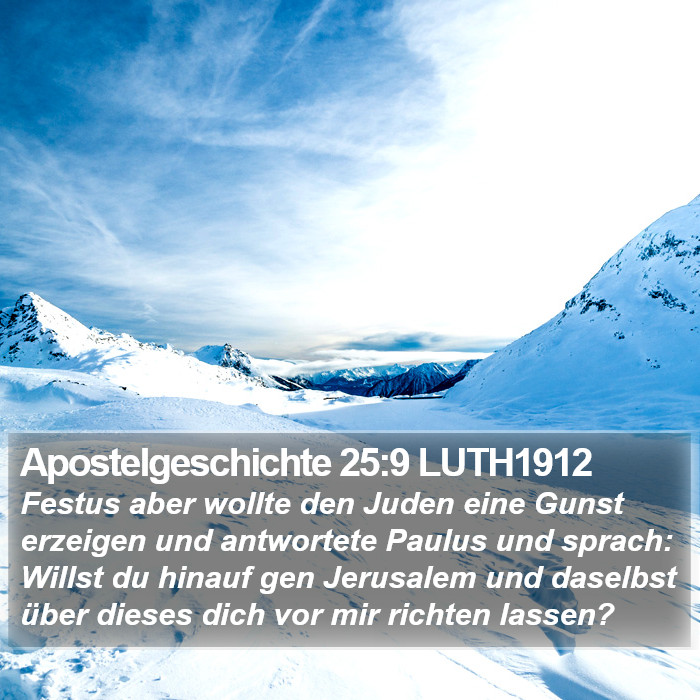 Apostelgeschichte 25:9 LUTH1912 Bible Study
