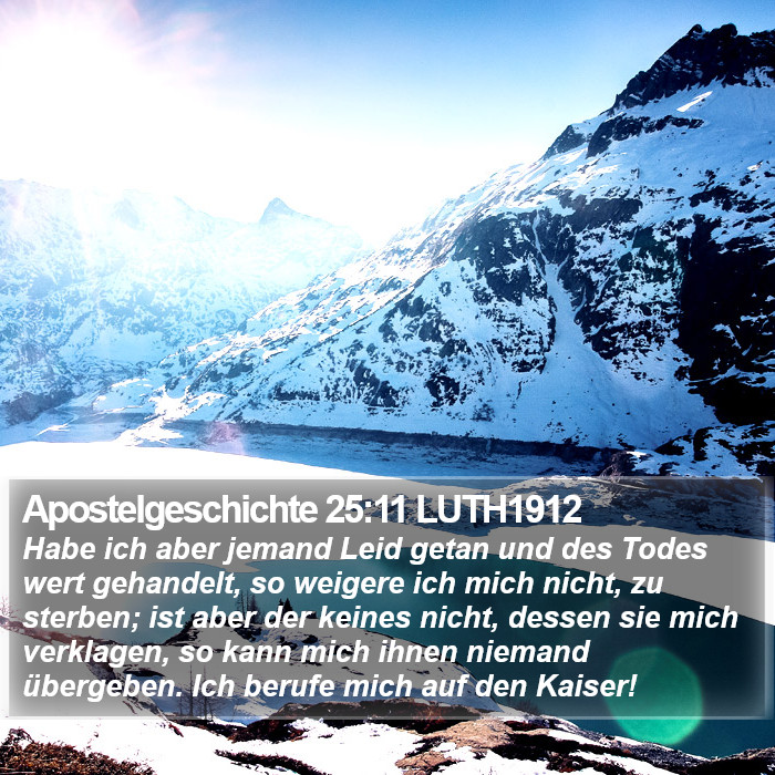 Apostelgeschichte 25:11 LUTH1912 Bible Study
