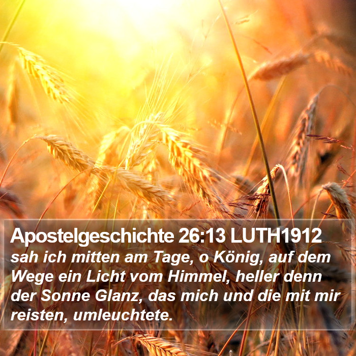 Apostelgeschichte 26:13 LUTH1912 Bible Study