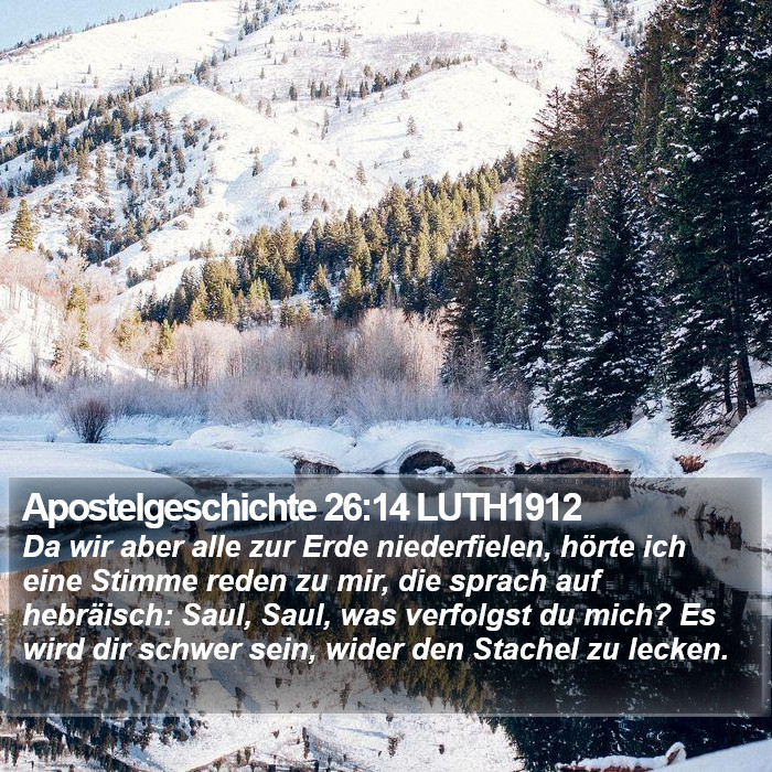 Apostelgeschichte 26:14 LUTH1912 Bible Study