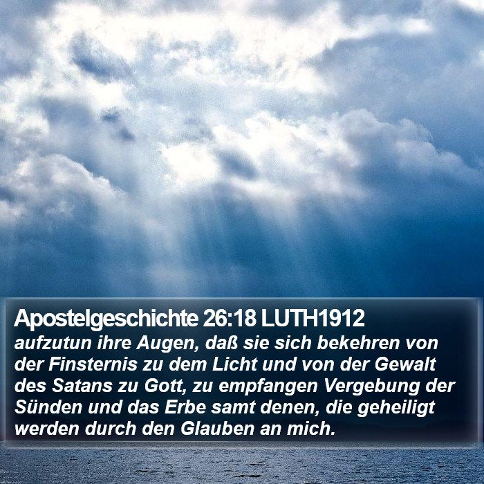 Apostelgeschichte 26:18 LUTH1912 Bible Study