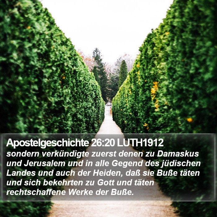 Apostelgeschichte 26:20 LUTH1912 Bible Study