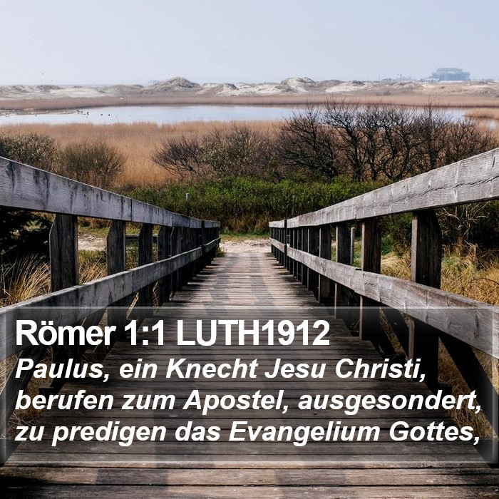 Römer 1:1 LUTH1912 Bible Study