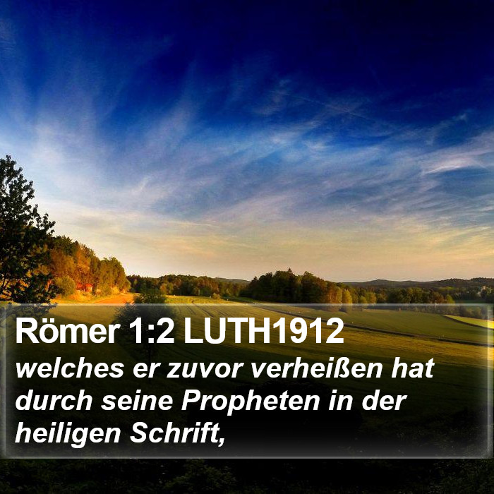 Römer 1:2 LUTH1912 Bible Study