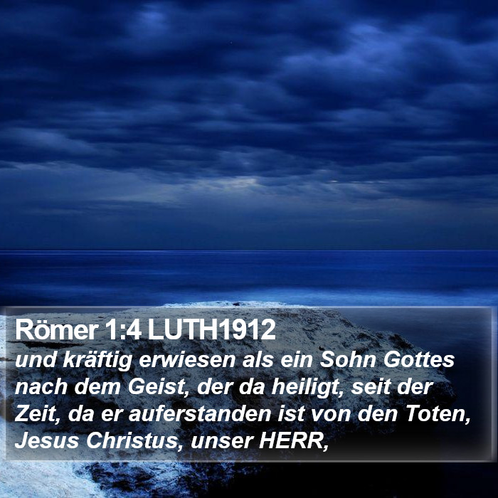 Römer 1:4 LUTH1912 Bible Study