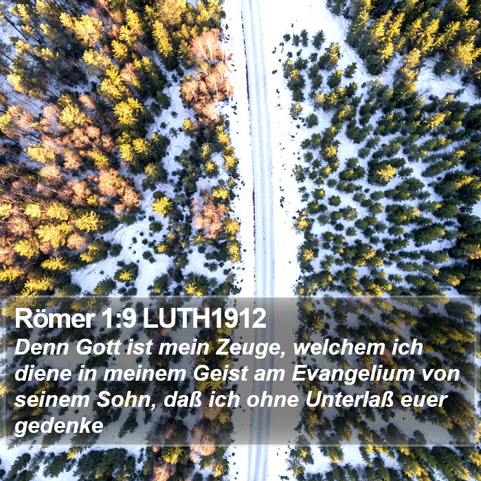 Römer 1:9 LUTH1912 Bible Study