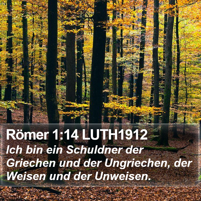 Römer 1:14 LUTH1912 Bible Study