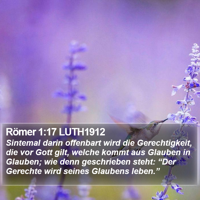 Römer 1:17 LUTH1912 Bible Study