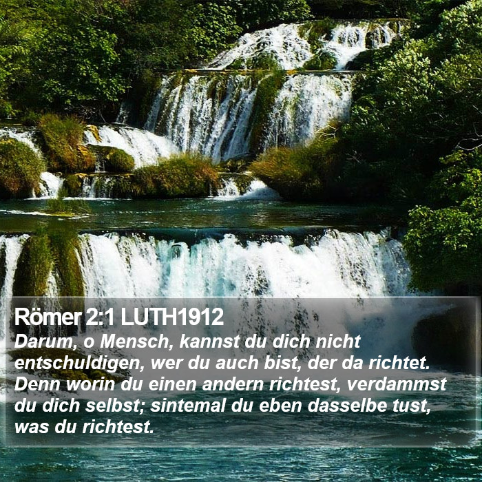 Römer 2:1 LUTH1912 Bible Study