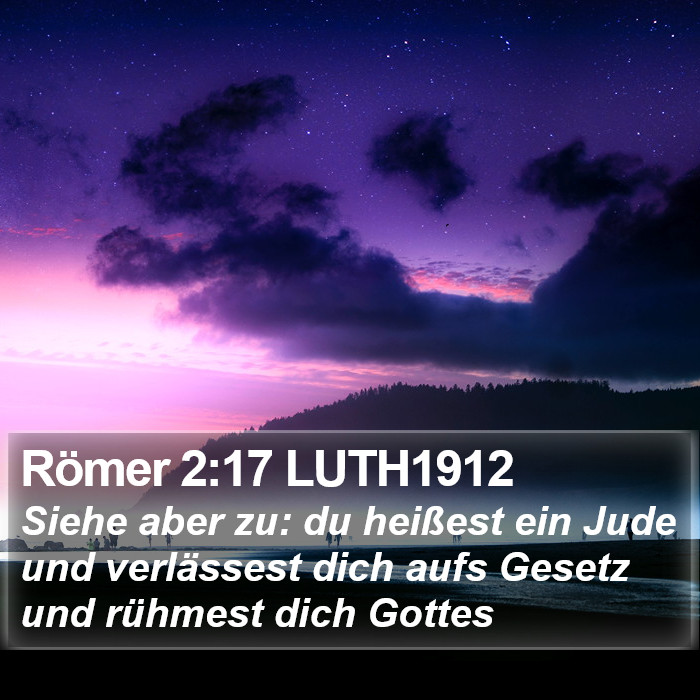 Römer 2:17 LUTH1912 Bible Study