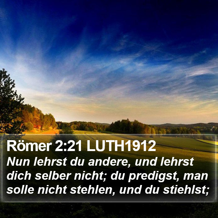 Römer 2:21 LUTH1912 Bible Study