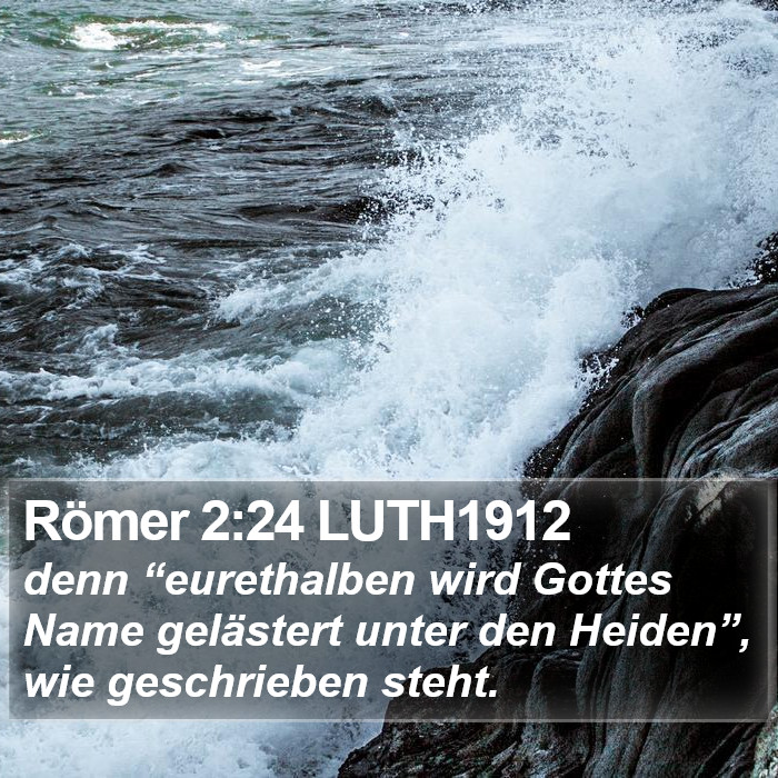 Römer 2:24 LUTH1912 Bible Study