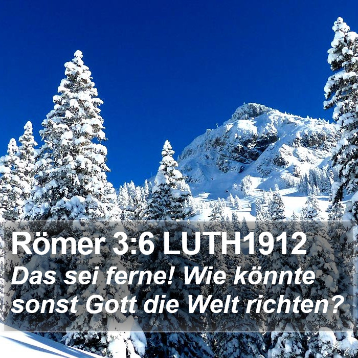 Römer 3:6 LUTH1912 Bible Study