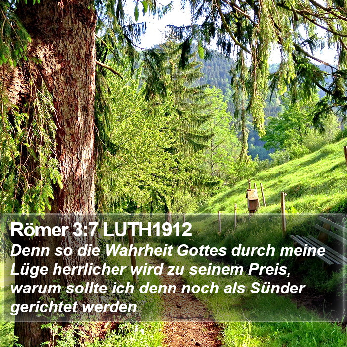 Römer 3:7 LUTH1912 Bible Study