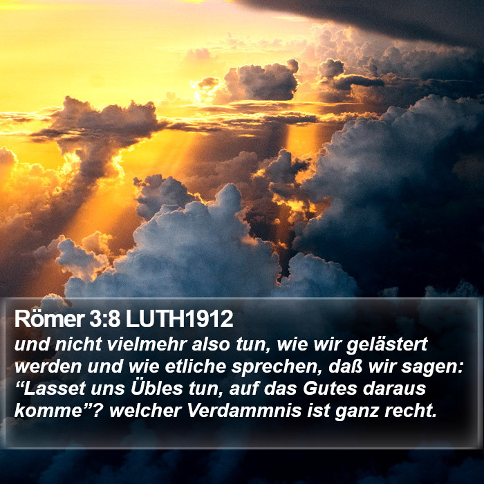 Römer 3:8 LUTH1912 Bible Study