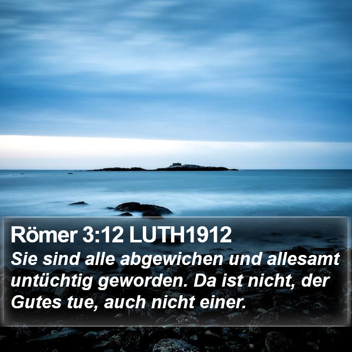 Römer 3:12 LUTH1912 Bible Study