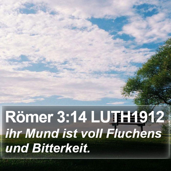 Römer 3:14 LUTH1912 Bible Study