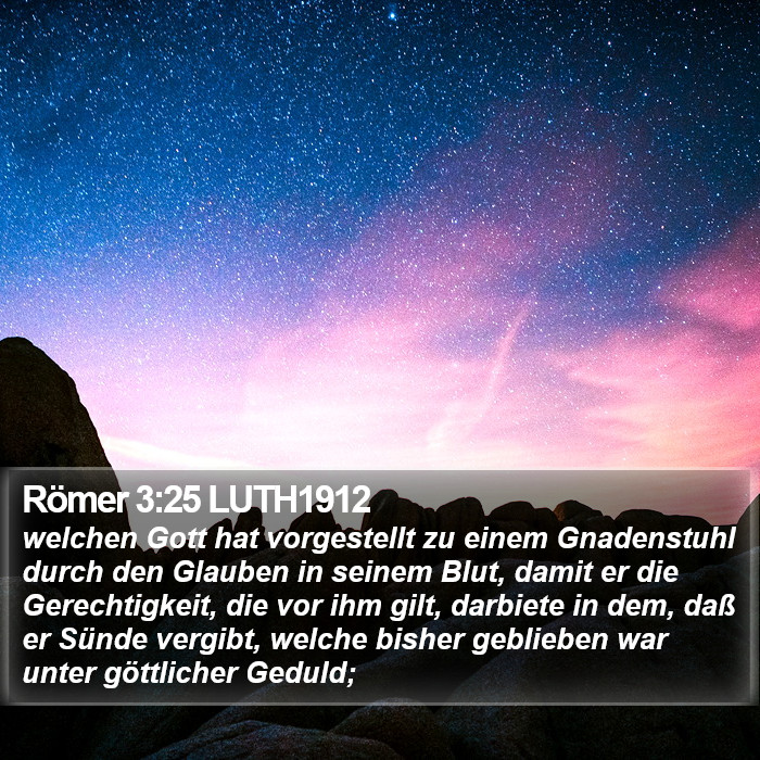 Römer 3:25 LUTH1912 Bible Study
