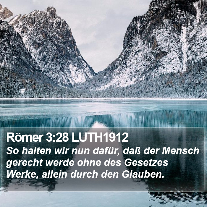 Römer 3:28 LUTH1912 Bible Study