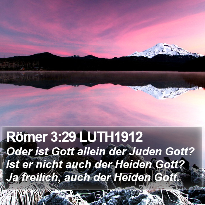 Römer 3:29 LUTH1912 Bible Study