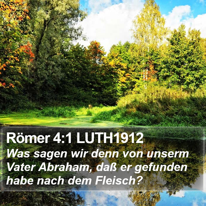 Römer 4:1 LUTH1912 Bible Study