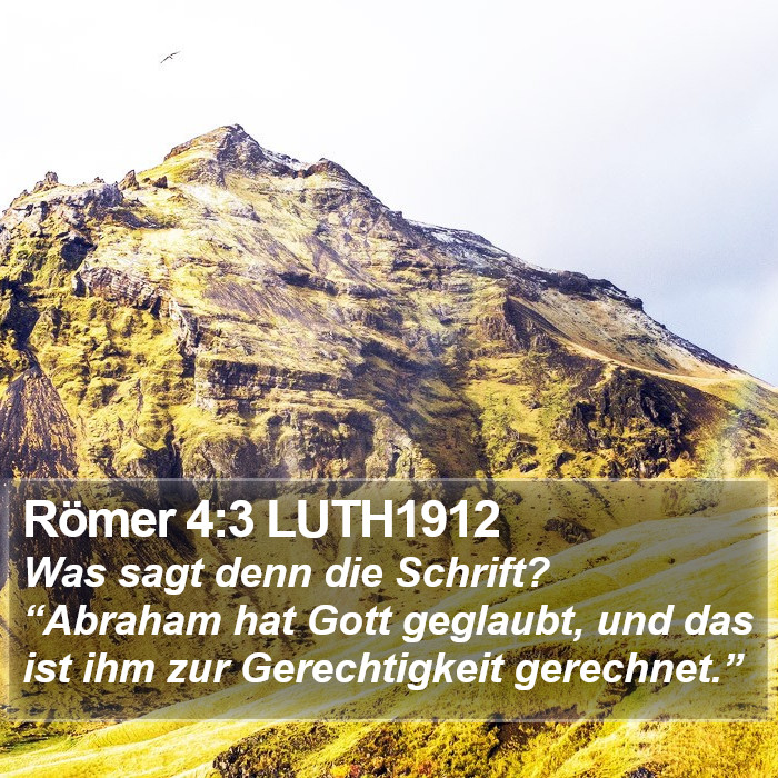 Römer 4:3 LUTH1912 Bible Study