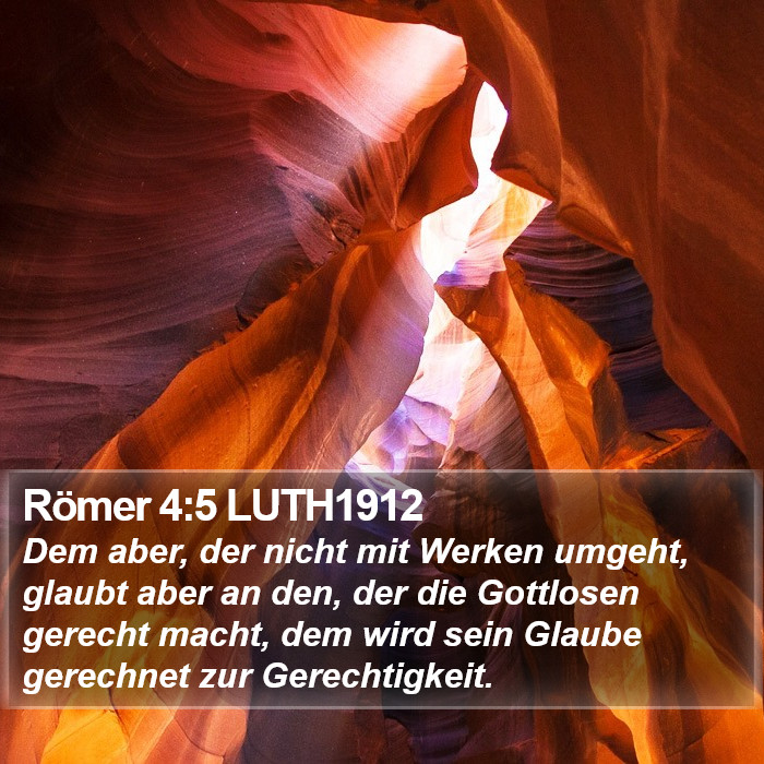 Römer 4:5 LUTH1912 Bible Study