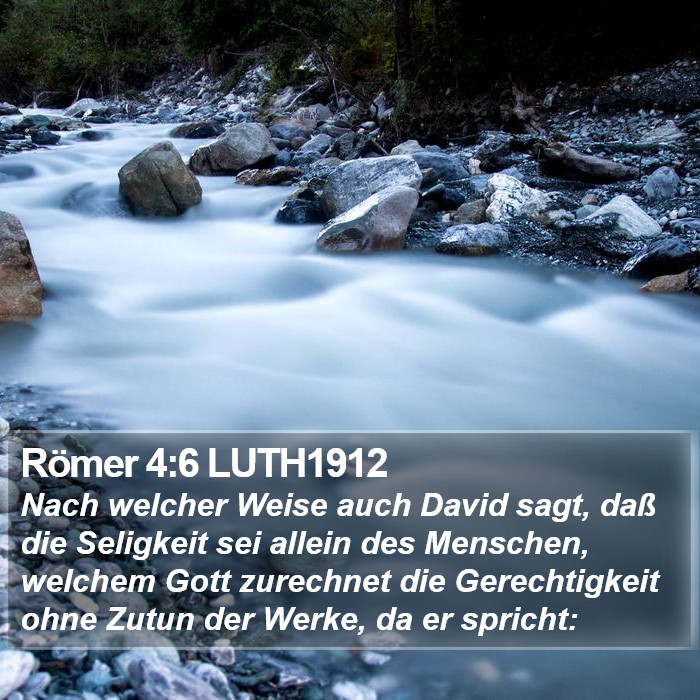 Römer 4:6 LUTH1912 Bible Study