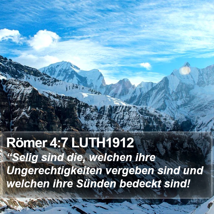 Römer 4:7 LUTH1912 Bible Study