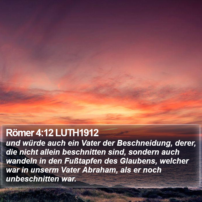 Römer 4:12 LUTH1912 Bible Study