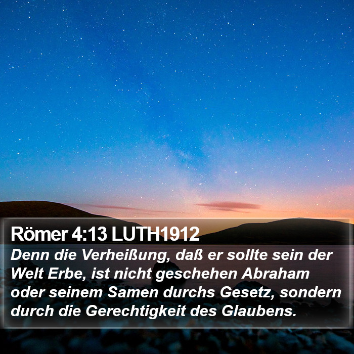 Römer 4:13 LUTH1912 Bible Study