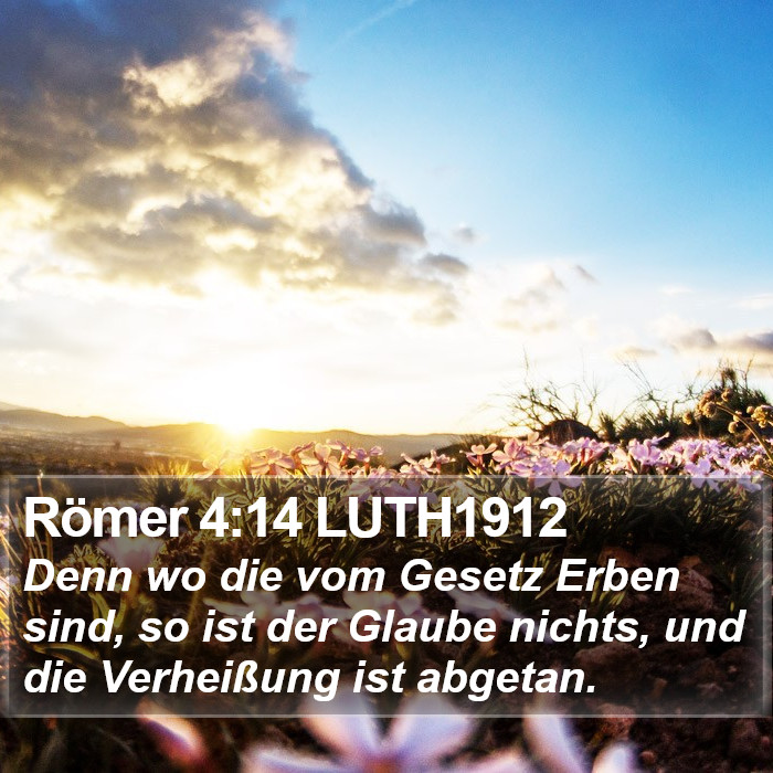 Römer 4:14 LUTH1912 Bible Study