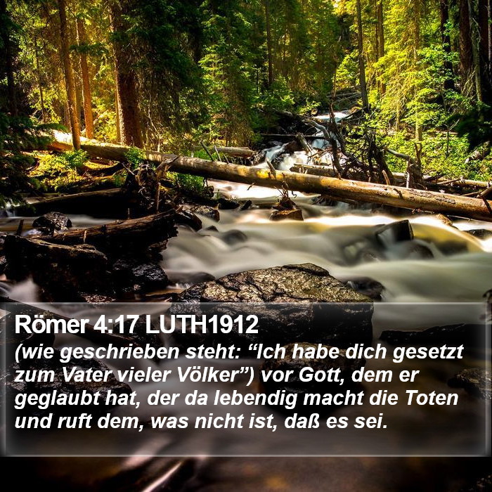 Römer 4:17 LUTH1912 Bible Study