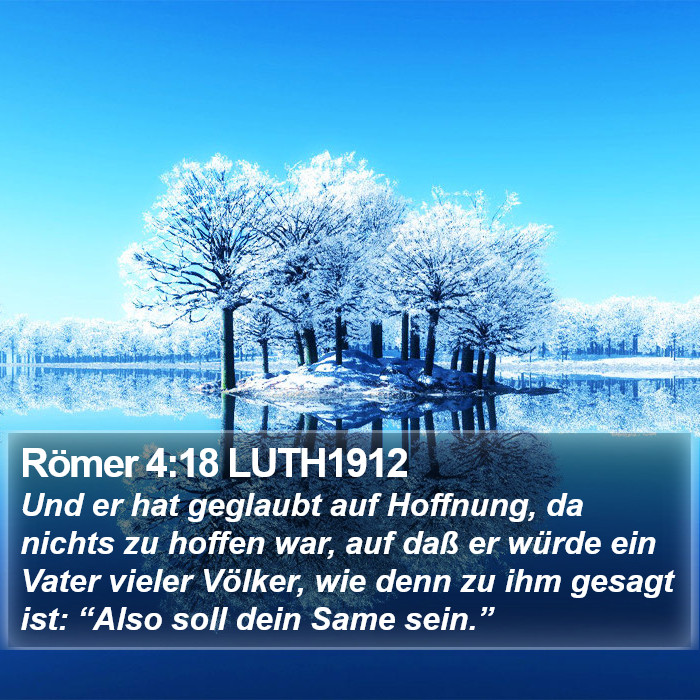 Römer 4:18 LUTH1912 Bible Study