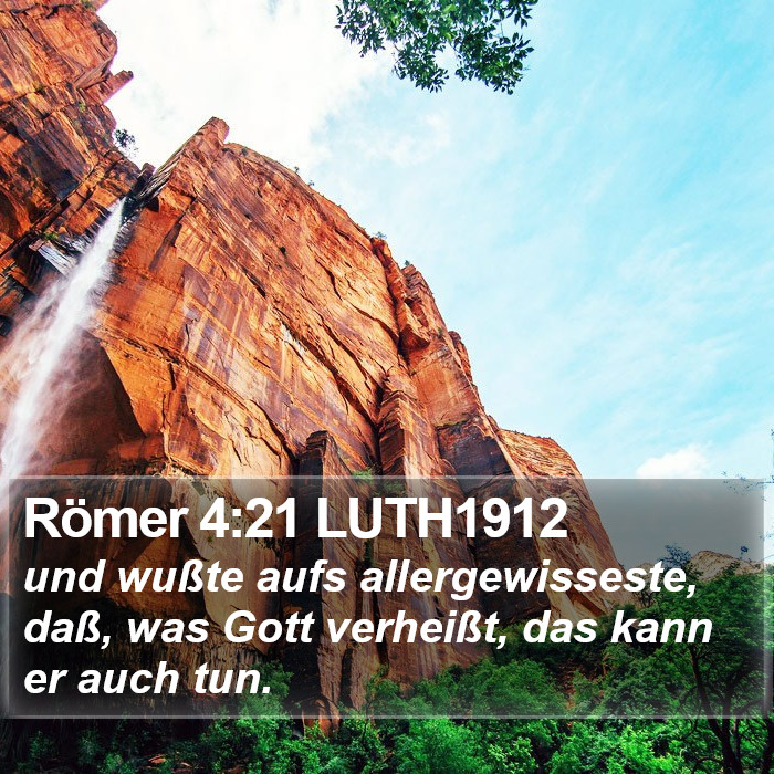 Römer 4:21 LUTH1912 Bible Study