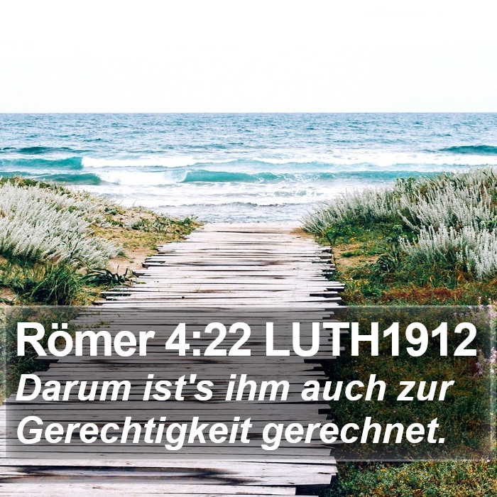 Römer 4:22 LUTH1912 Bible Study