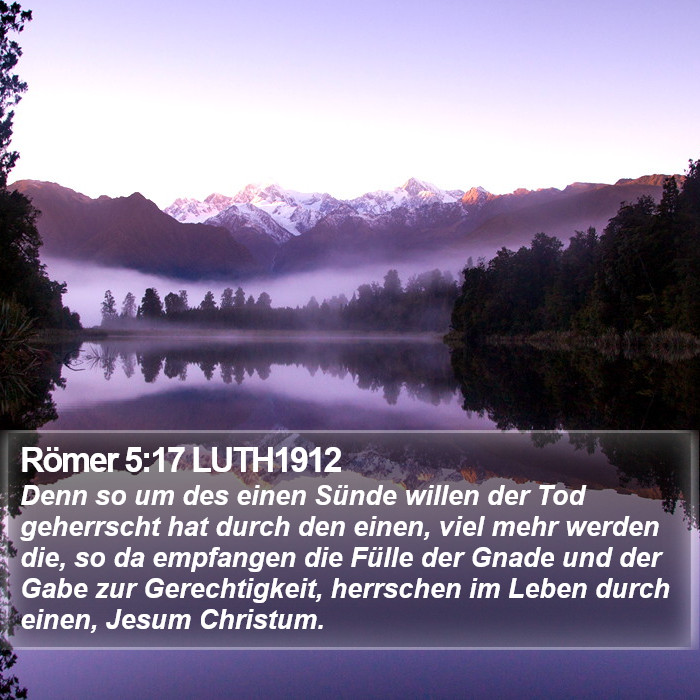 Römer 5:17 LUTH1912 Bible Study