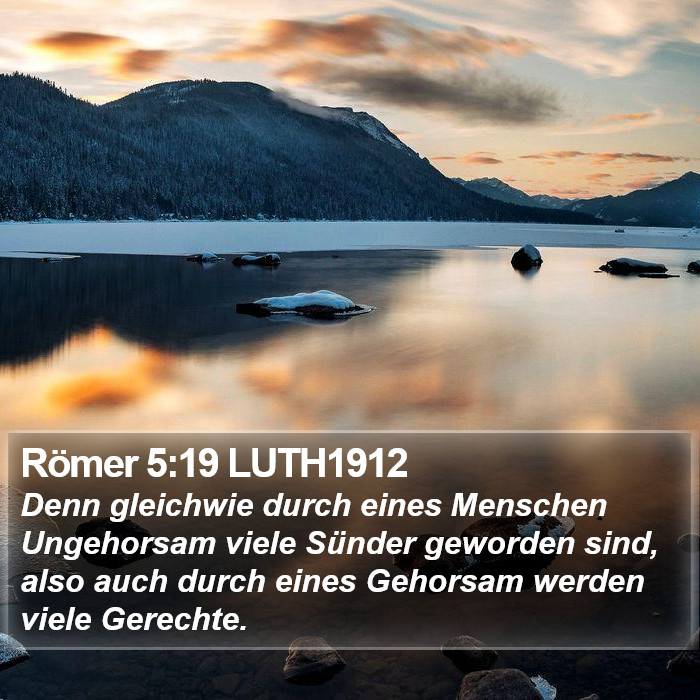 Römer 5:19 LUTH1912 Bible Study