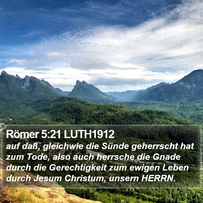 Römer 5:21 LUTH1912 Bible Study